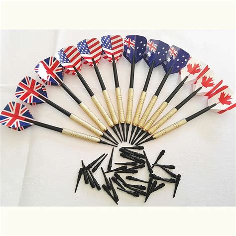 12PCS+36 Dart Head Tied 14 Grams Soft Tip Darts Iron Gold Darts ...