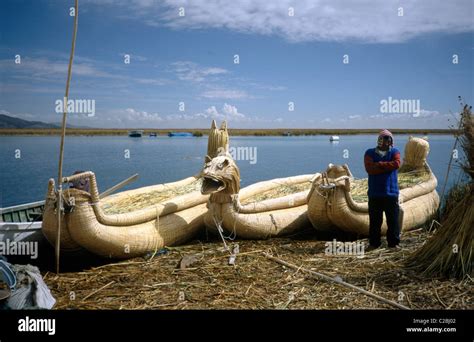 Floating Islands Lake Titicaca Peru Stock Photo - Alamy