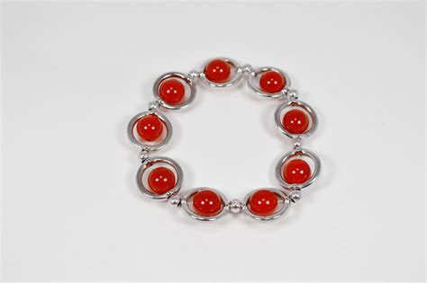 Carnelian Beaded Bracelet, Carnelian Stacking Bracelet, Healing Carnelian Bracelet, Red Stone ...