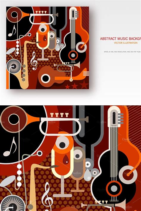 Abstract Music Background vector – MasterBundles