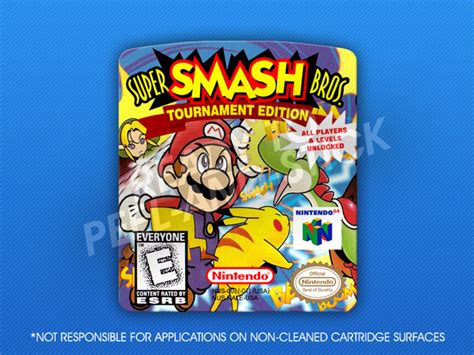 N64 - Super Smash Bros.: Tournament Edition Label | Retro Game Cases