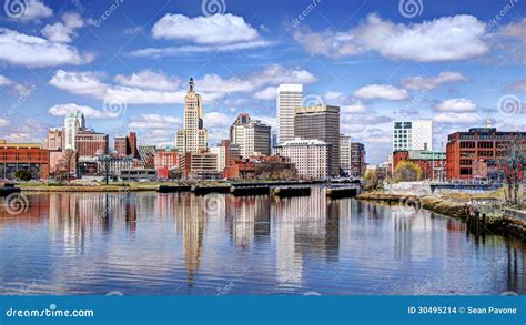 Providence, Rhode Island Skyline Stock Photo - Image of downtown ...