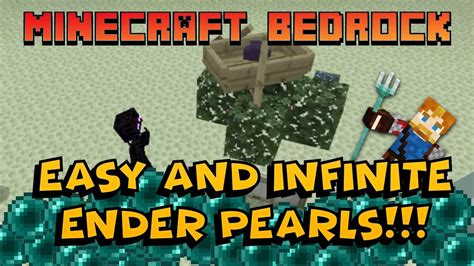 Easy Infinite Ender Pearl Farm: Minecraft Bedrock - YouTube