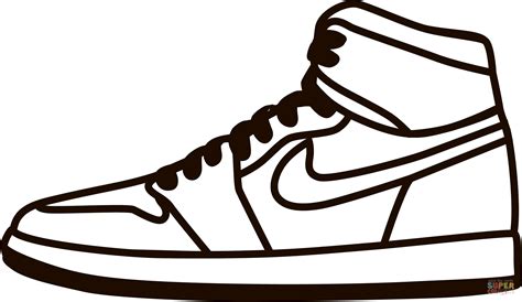 Nike Sneaker coloring page | Free Printable Coloring Pages