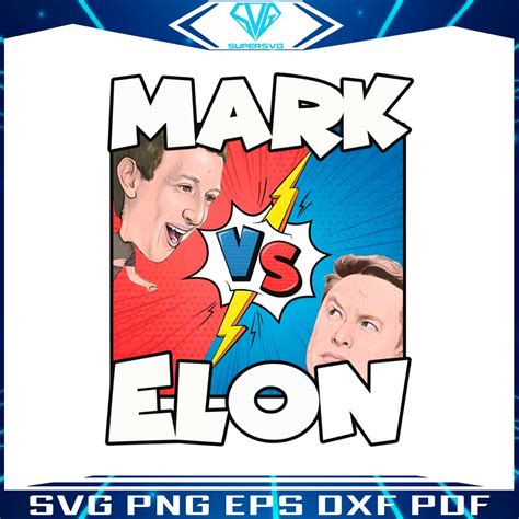 Two Billionaires Fight PNG Mark vs Elon PNG Download