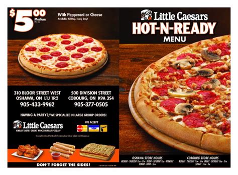 Little Caesars - Menu, Hours & Prices - 500 Division St, Cobourg, ON