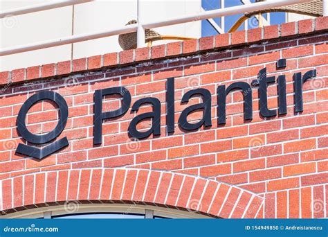 July 30, 2019 Palo Alto / CA / USA - Palantir Logo Displayed At Their HQ In Silicon Valley ...