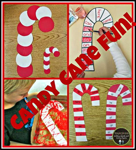 Kindergarten: Holding Hands and Sticking Together: Candy Cane Fun!