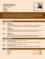 Professional Resume Format | Resume Template on Word