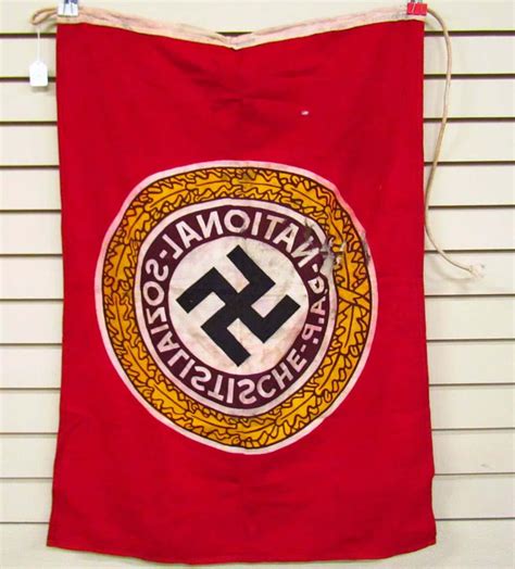 GERMAN NAZI NATIONAL SOCIALIST GERMAN WORKERS PARTY NSDAP BANNER FLAG