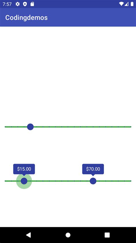 Android Slider - Working With Material Design Sliders - Coding Demos