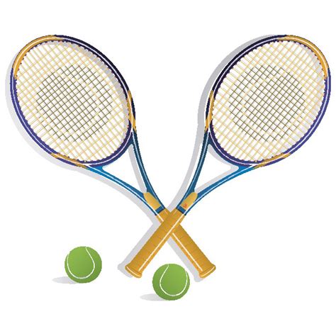 Crossed Tennis Rackets Vector at Vectorified.com | Collection of Crossed Tennis Rackets Vector ...