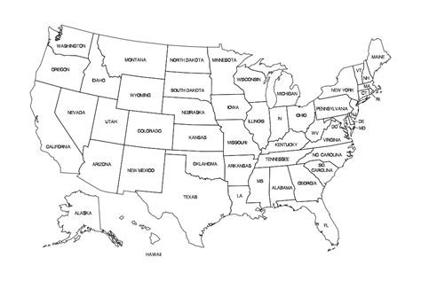 Us States Map Free DXF File for Free Download | Vectors Art