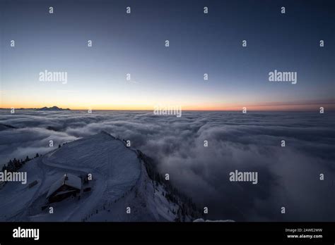 Mount Rigi - Above the clouds panorama Stock Photo - Alamy