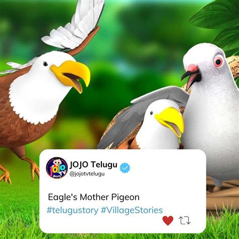 Eagle's Mother Pigeon 3D Animated Telugu Kathalu Moral Stories JOJO TV - JOJO TV Telugu Stories