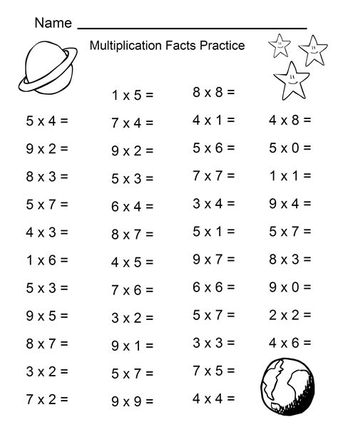 Free Multiplication Sheets To Print | Times Tables Worksheets