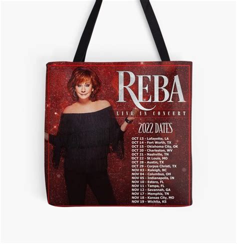 "Reba Tour 2022 - 2023 Locations and Dates" Tote Bag for Sale by ...