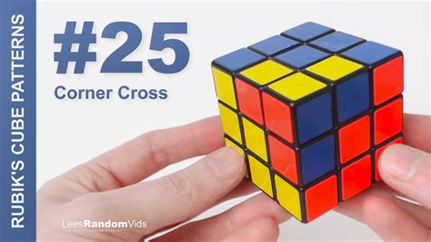 How to make Rubik's Cube Patterns #25: Corner Cross - YouTube