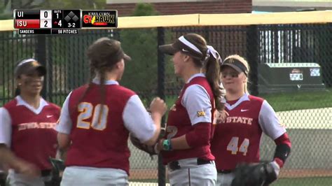 Iowa State Softball Highlights vs. Iowa - YouTube