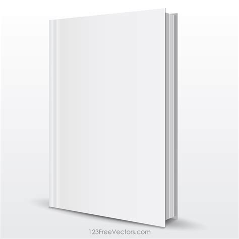 Blank Book Cover Template