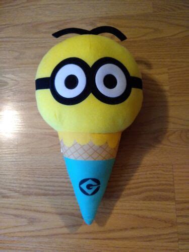 Despicable Me Minion Ice Cream Cone Plush Stuff Stuffed Animal Soft ...