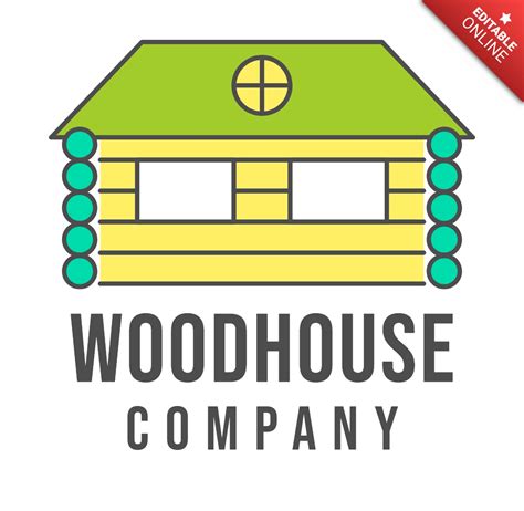 Modèle de logo pour une maison en bois | Modèle de design gratuit