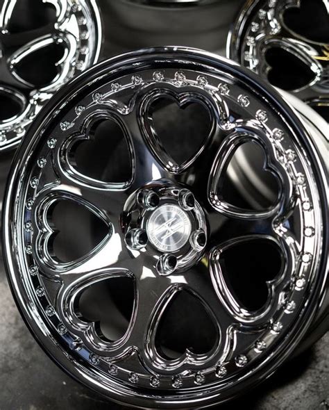 Heart Shape Rims in 2021 | Pretty cars, Street racing cars, Cute car ...