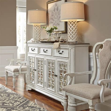 Liberty Furniture Magnolia Manor Traditional Hall Buffet with Felt ...