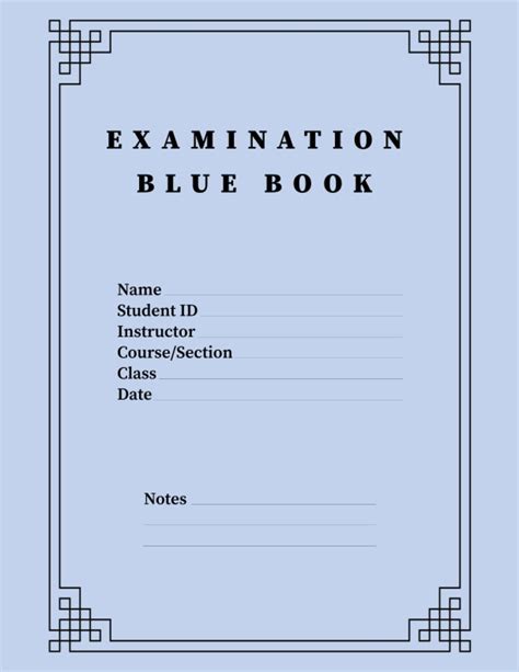 Examination Blue Book College Ruled: Blue Books For Exams | The Blue Book Examination Book ...