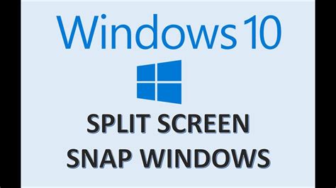 Windows 10 - Split Screen & Snap Assist - How to Use Multitasking Featur... | Windows 10 ...