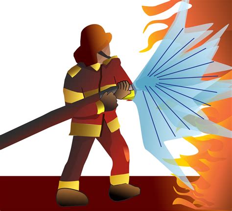 Clipart - firefighter/pompier