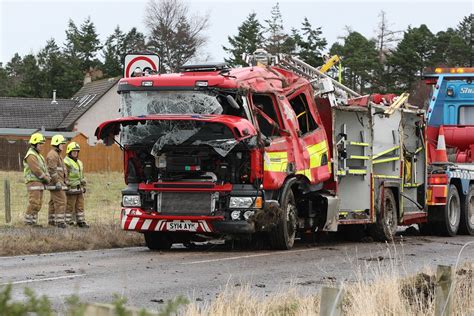 Road where fire engines crashed had not been treated but gritters were ...