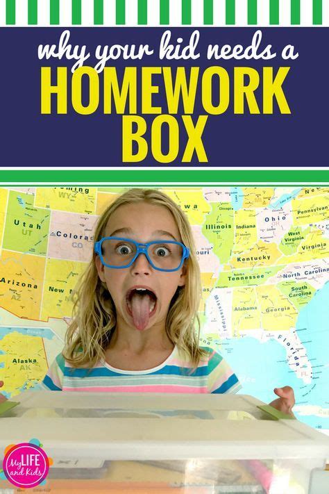 This is a Homework Box and Every Kid Needs One - My Life and Kids | Homework box, School ...