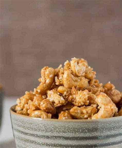 Roasted Sesame Coconut Cashew Nuts | Recipes From A Pantry