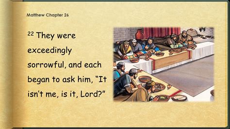 Matthew 26:17-30 - The last supper - PnC Bible Reading - Illustrated ...