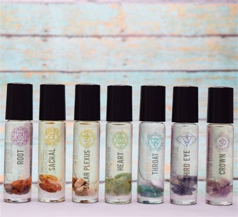 Chakra Oil Set 7 Chakras Aromatherapy Oils With Healing | Etsy