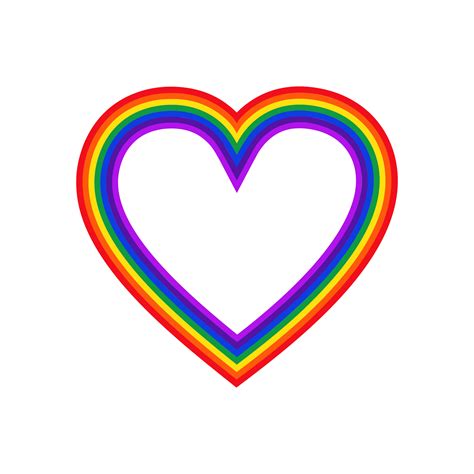 Heart Rainbow Colors Clipart Free Stock Photo - Public Domain Pictures