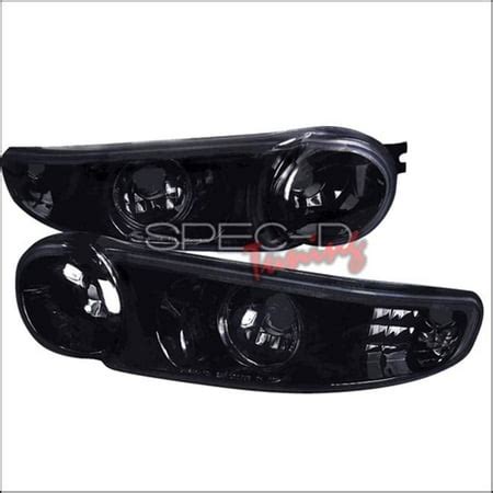 Spec-D Tuning LB-DEN00G-TM Bumper Light Glossy Black with Smoke for 00 ...