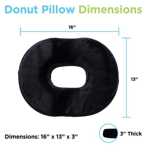 Soothing Company Donut Pillow Memory Foam, Hemorrhoid Pillow Donut, Donut Tailbone Pillow ...