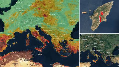 Interactive map reveals Europe's wildfires - is your holiday at risk ...