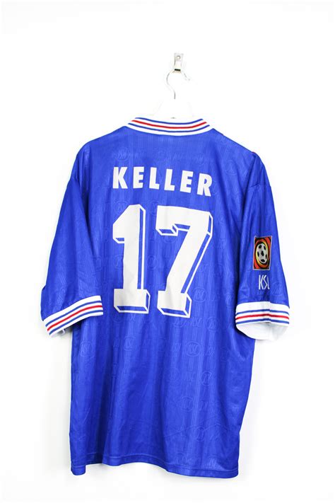 1996-97 Karlsruher SC away jersey (#17 KELLER) - XL • RB - Classic ...