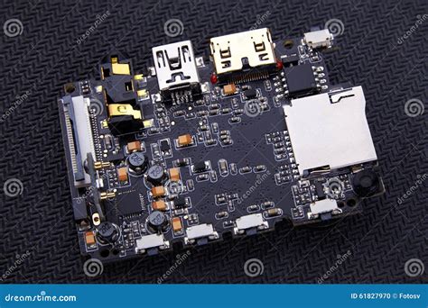 Microcircuit stock photo. Image of technology, component - 61827970