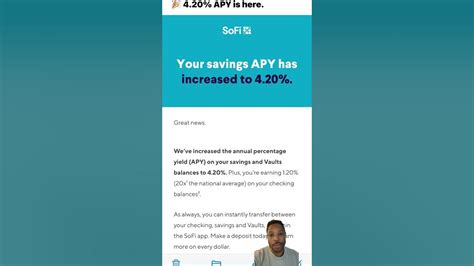 SoFi High Yield Savings Account Interest Rate Increase - New APY #savingmoney #sofibank #sofi ...