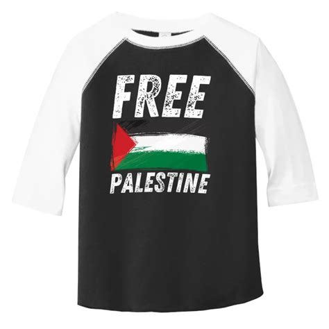 Free Palestine Palestine Flag Free Gaza Arabic Liberators Toddler Fine Jersey T-Shirt ...