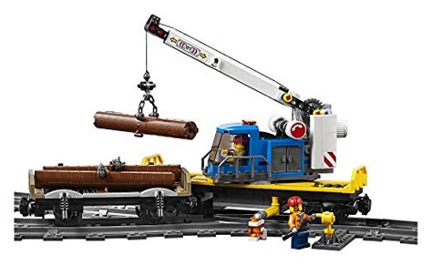 LEGO City Cargo Train 60198 Remote Control Train Building Set with Tracks for Kids(1226 Pieces)