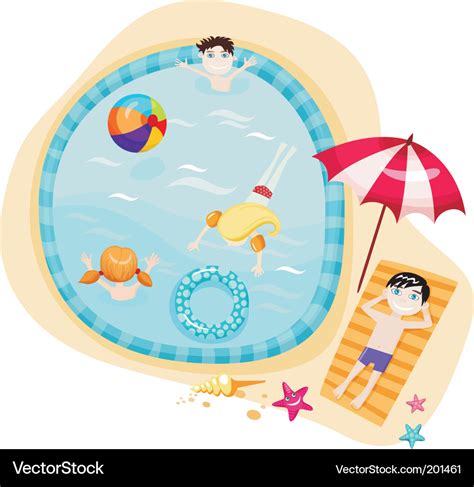 Swimming pool Royalty Free Vector Image - VectorStock