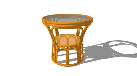 Rattan Round Table | 3D Warehouse
