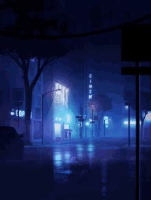 Anime City Rain Background Gif / Steam Workshop Rainy Night City é›¨ã ®å¤œã ®è¡— - Tesfalem Girmay