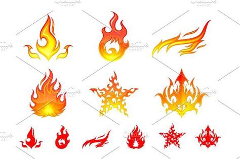 Fire Element Symbols | Element symbols, Fire icons, Fire element