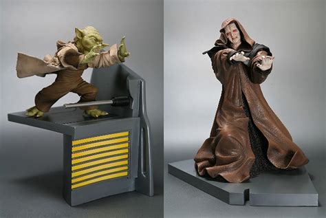 Buy Statues - STAR WARS YODA VS PALPATINE ARTFX STATUE - Archonia.com